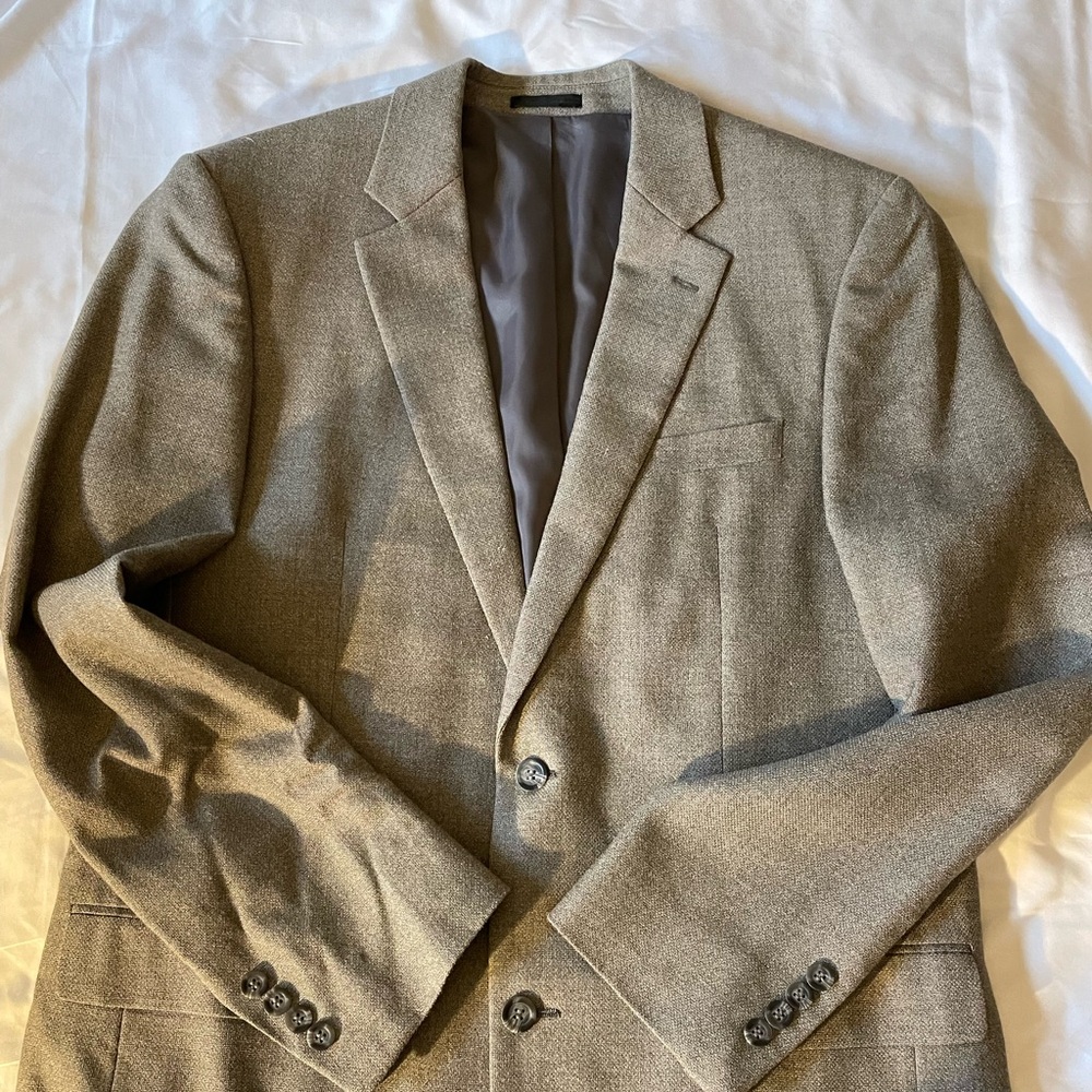 Oleg Cassini Taupe Single-Breasted Sport Coat men’s size large